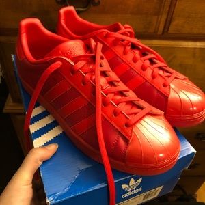 Adidas original superstars, red limited edition